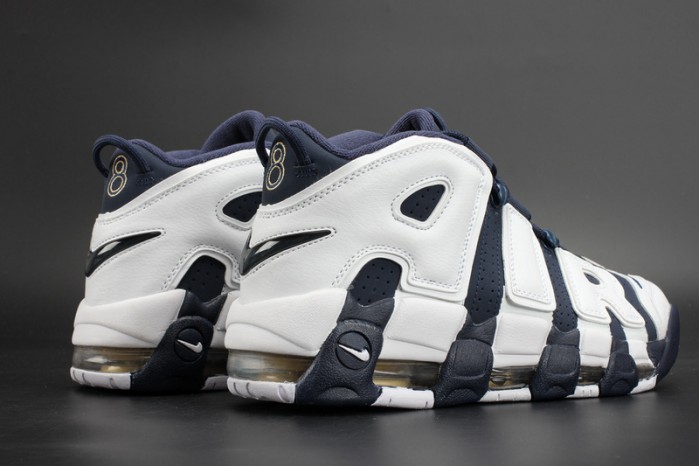 Nike Air More Uptempo "Olympic" White/Midnight Navy mens 414962-104