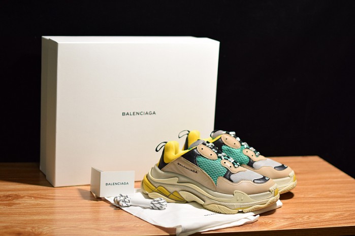 BLG TRIPLE S W06E1-1000 BEIGE/GREEN-YELLOW
