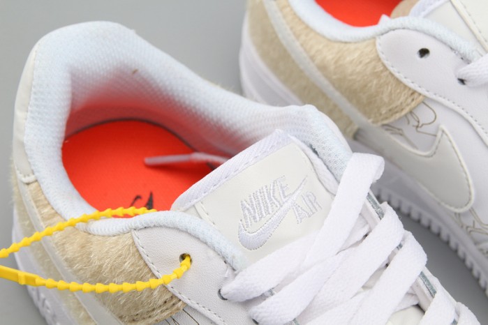 NIKE AIR FORCE 1’07 LV8 SUEDE WHITE A09281-100