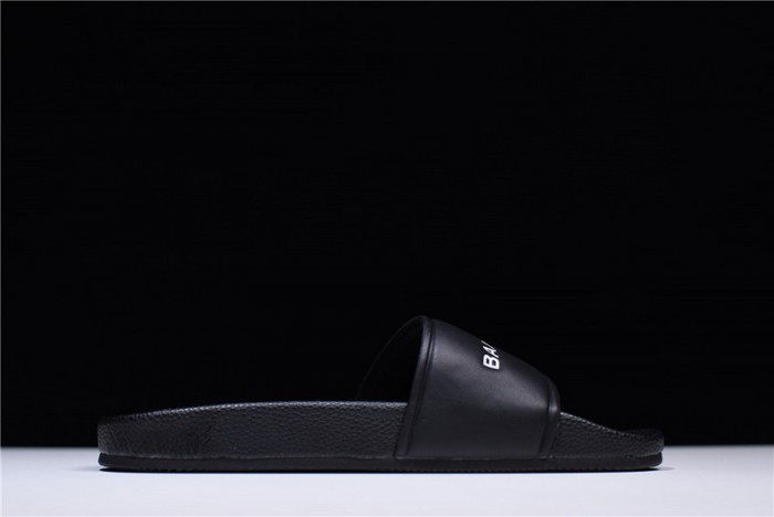 BLG Logo leather slip-on sandals 181342F124005