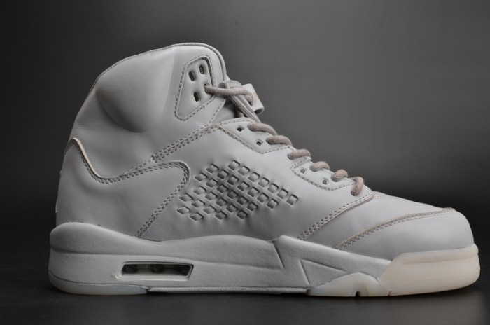 Air Jordan 5 Premium "Pure Platinum" white mens 881432-003