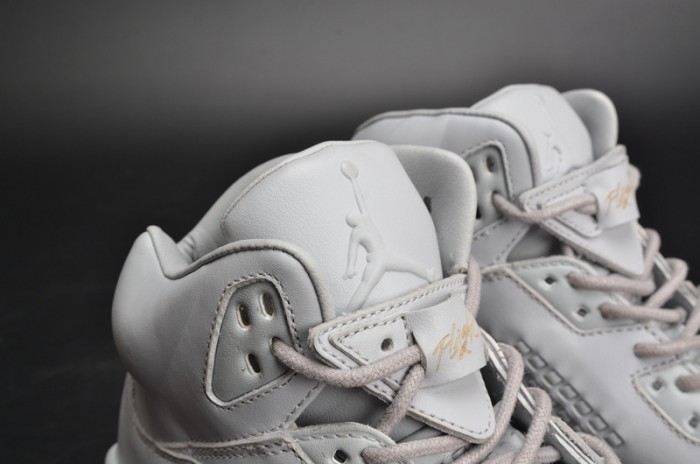 Air Jordan 5 Premium "Pure Platinum" white mens 881432-003