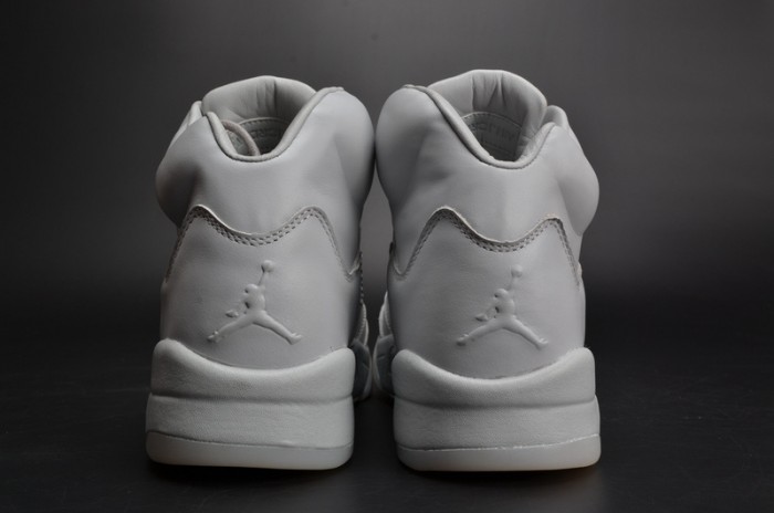 Air Jordan 5 Premium "Pure Platinum" white mens 881432-003