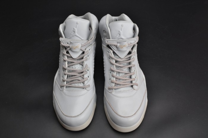 Air Jordan 5 Premium "Pure Platinum" white mens 881432-003