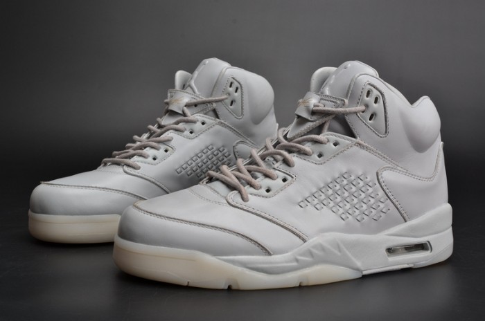 Air Jordan 5 Premium "Pure Platinum" white mens 881432-003