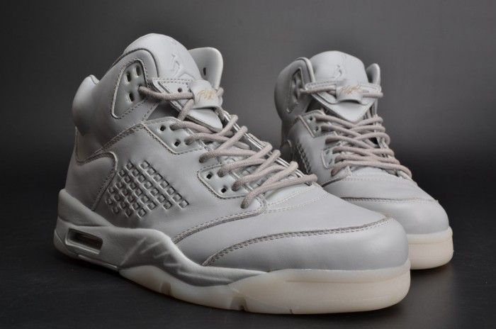 Air Jordan 5 Premium "Pure Platinum" white mens 881432-003