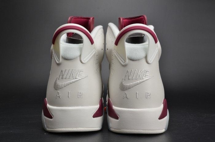 Air Jordan 6 Retro "Maroon" white 384664-116