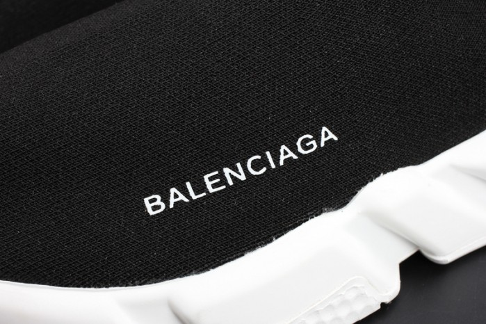 BLG Stretch Mesh High Top Sneaker Black White