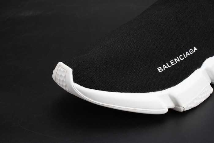 BLG Stretch Mesh High Top Sneaker Black White