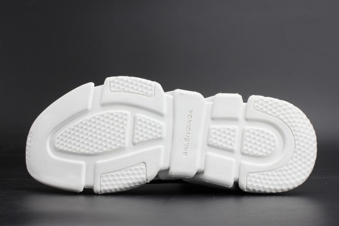 BLG Stretch Mesh High Top Sneaker Black White