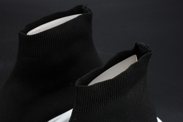 BLG Stretch Mesh High Top Sneaker Black White