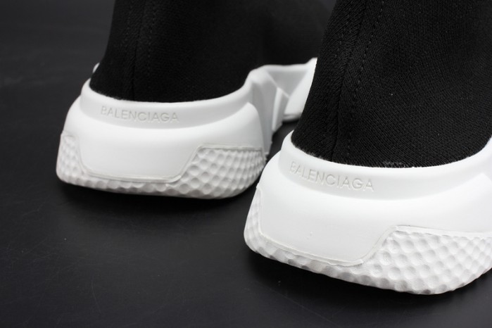 BLG Stretch Mesh High Top Sneaker Black White