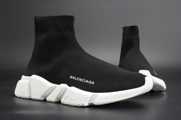 BLG Stretch Mesh High Top Sneaker Black White