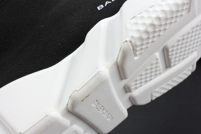 BLG Stretch Mesh High Top Sneaker Black White