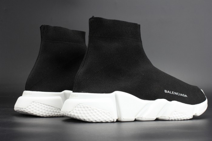 BLG Stretch Mesh High Top Sneaker Black White