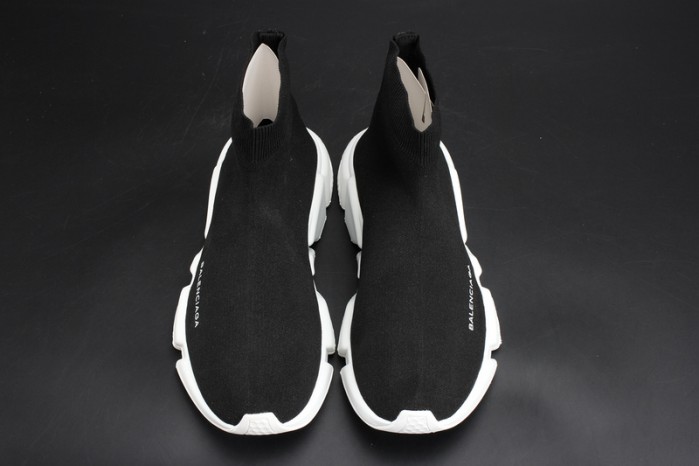 BLG Stretch Mesh High Top Sneaker Black White