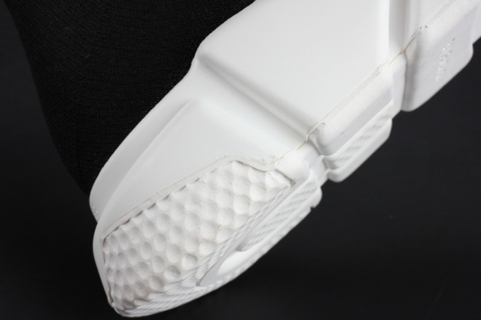 BLG Stretch Mesh High Top Sneaker Black White