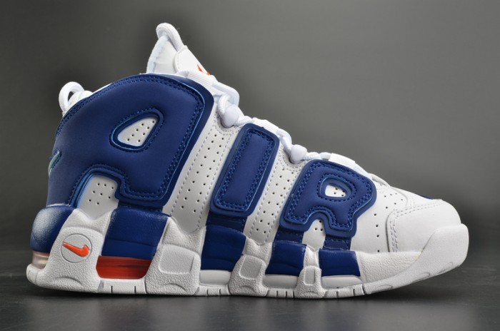 Nike Air More Uptempo "Knicks" White/Deep Royal Blue womens 415082-103