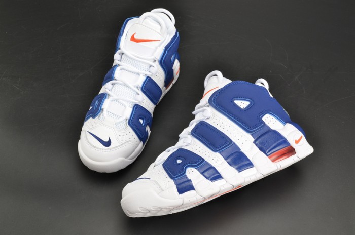 Nike Air More Uptempo "Knicks" White/Deep Royal Blue womens 415082-103