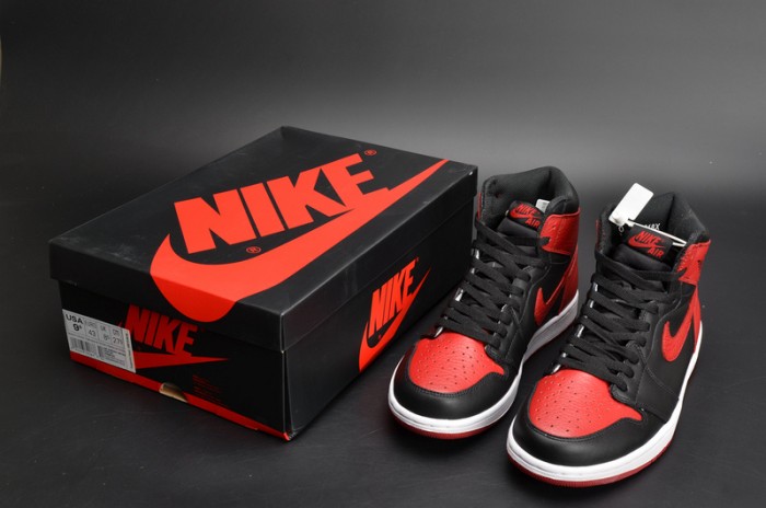 Air Jordan 1 Retro High OG "Banned" red mens 555088-001