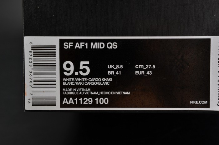 Nike SF-AF1 Mid"White Tiger Camo" mens AA1129-100
