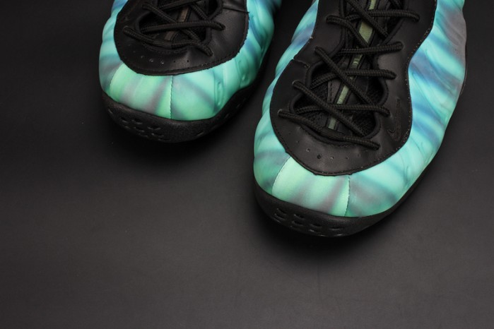 nike air foamposite one "N0*Hern lights" black/green mens 840559-001