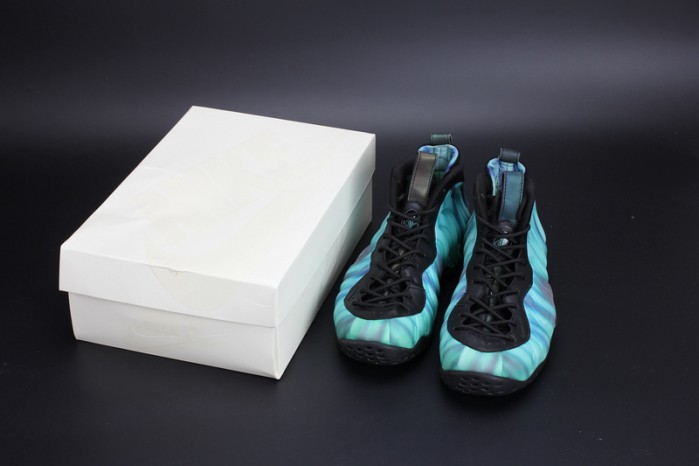 nike air foamposite one "N0*Hern lights" black/green mens 840559-001