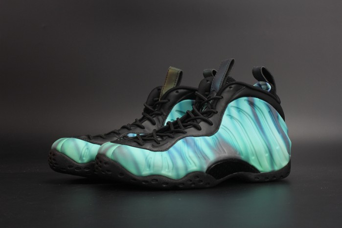 nike air foamposite one "N0*Hern lights" black/green mens 840559-001