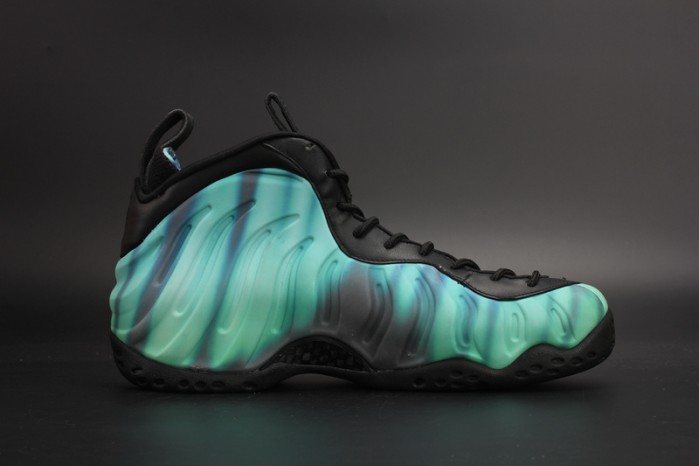 nike air foamposite one "N0*Hern lights" black/green mens 840559-001