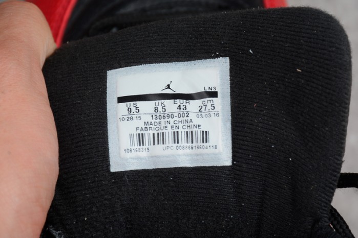 AIR JORDAN 12 "FLU GAME" Black/Varsity Red mens 130690-002