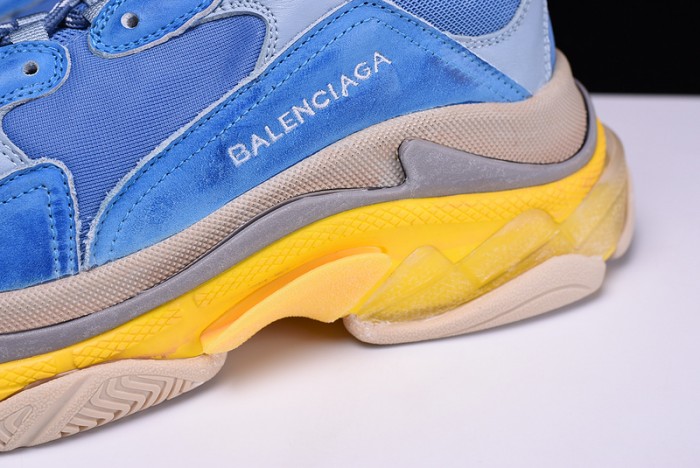 BLG 17FW TRIPLE S"CREAM" Washed Show Snea Grey MENS 483513W06E