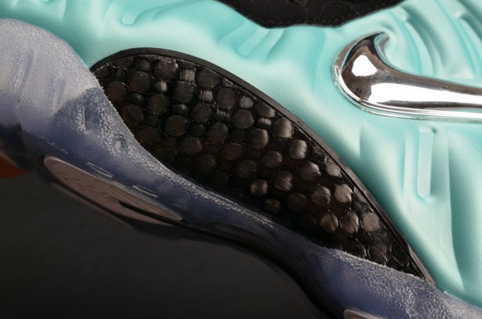 Nike Air Foamposite Pro "Island Green" Metallic Platinum mens 624041-303