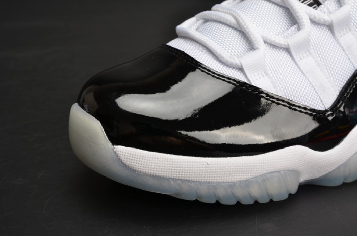 AIR JORDAN 11 RETRO LOW "CONCORD" BLACK/ WHITE mens 528895-153