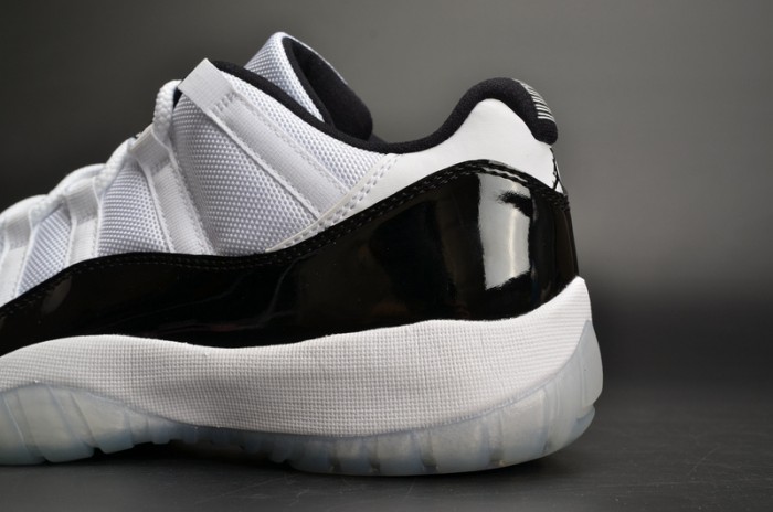AIR JORDAN 11 RETRO LOW "CONCORD" BLACK/ WHITE mens 528895-153