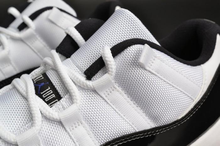 AIR JORDAN 11 RETRO LOW "CONCORD" BLACK/ WHITE mens 528895-153