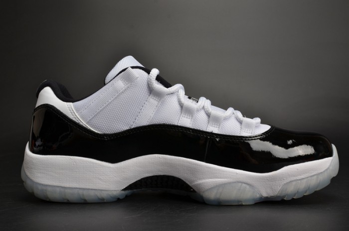 AIR JORDAN 11 RETRO LOW "CONCORD" BLACK/ WHITE mens 528895-153