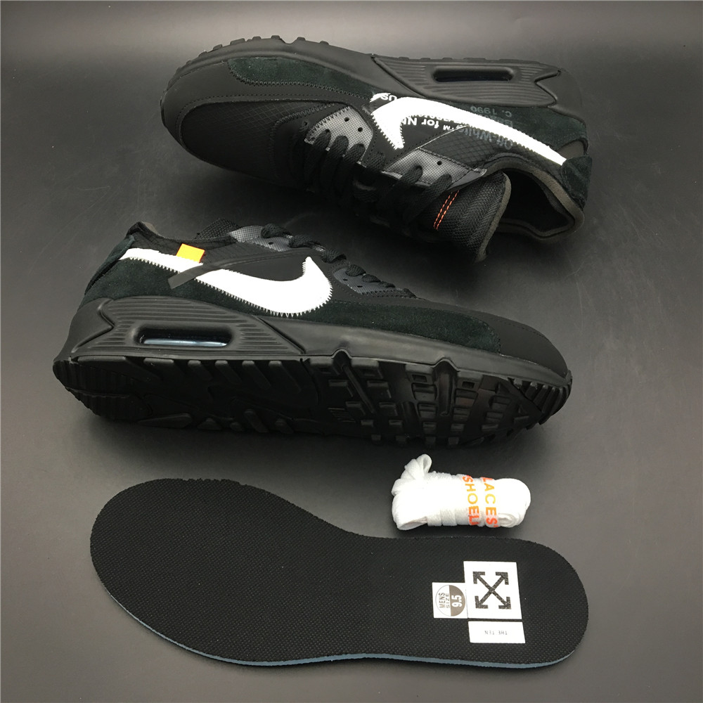Off-White Nike Air Max 90 Black Cone White AA7293-001