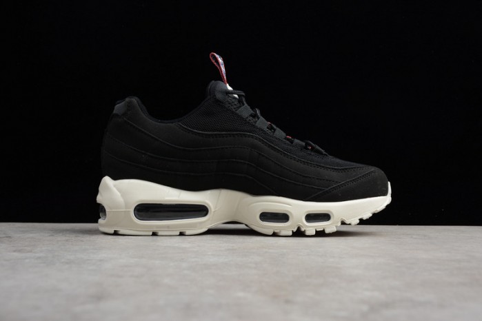 Nike mens AIR MAX 95 TT "PULL TAB" black/ sail-gym red AJ1844-002