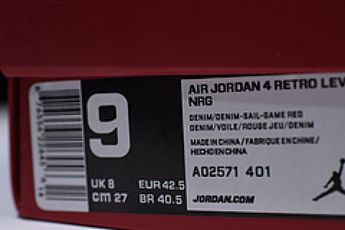 Levi´s x Nike Air Jordan 4 Denim AO2571-401