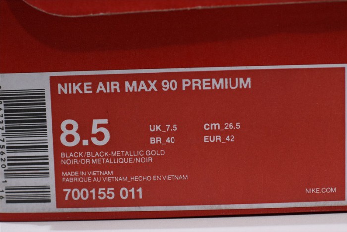 Air Max 90 Premium ´Black Gold´ - Nike - 700155-011