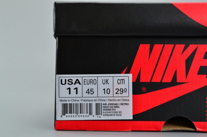 Air Jordan 1 Retro High GS Bred Toe OG 575441-610
