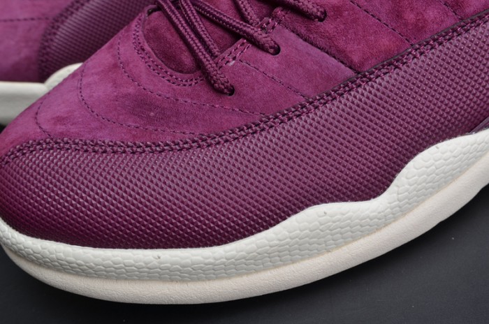 Air Jordan 12 Retro "Bordeaux" Sail/Metallic Silver mens 130690-617