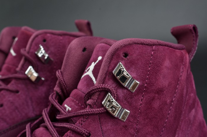 Air Jordan 12 Retro "Bordeaux" Sail/Metallic Silver mens 130690-617