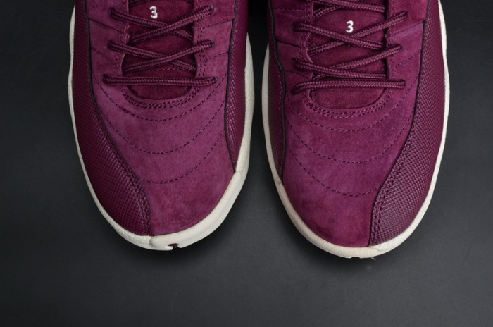 Air Jordan 12 Retro "Bordeaux" Sail/Metallic Silver mens 130690-617