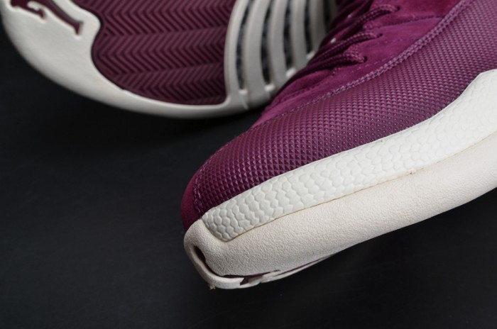 Air Jordan 12 Retro "Bordeaux" Sail/Metallic Silver mens 130690-617