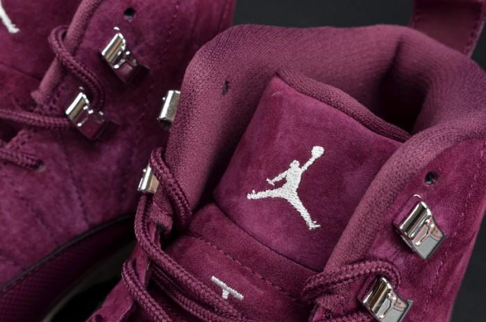 Air Jordan 12 Retro "Bordeaux" Sail/Metallic Silver mens 130690-617