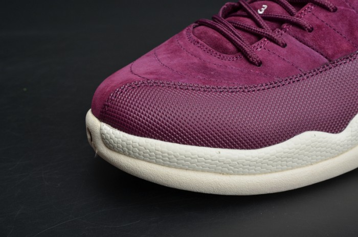Air Jordan 12 Retro "Bordeaux" Sail/Metallic Silver mens 130690-617