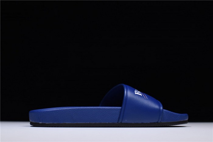 BLG Logo leather slip-on sandals blue 500578 WAM00 4045