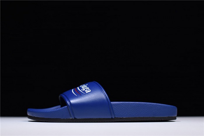 BLG Logo leather slip-on sandals blue 500578 WAM00 4045