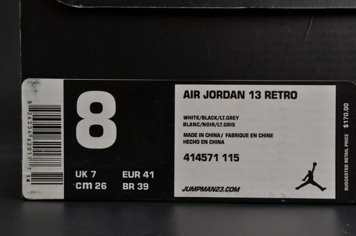 Air Jordan 13 Retro "Barons Hologram" white/grey mens 414571-115